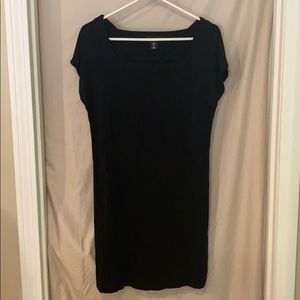 black t shirt dress